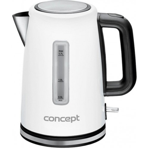 CONCEPT RK-3110wh Rýchlovarná kanvica nerezová 1,7 l biela rk3110wh CONCEPT RK-3110wh Rýchlovarná kanvica nerezová 1,7 l biela rk3110wh
