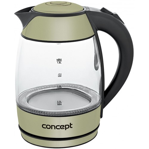 CONCEPT RK-4052 Rýchlovarná kanvica sklenená 1,8 l CHAMPAGNE rk4052