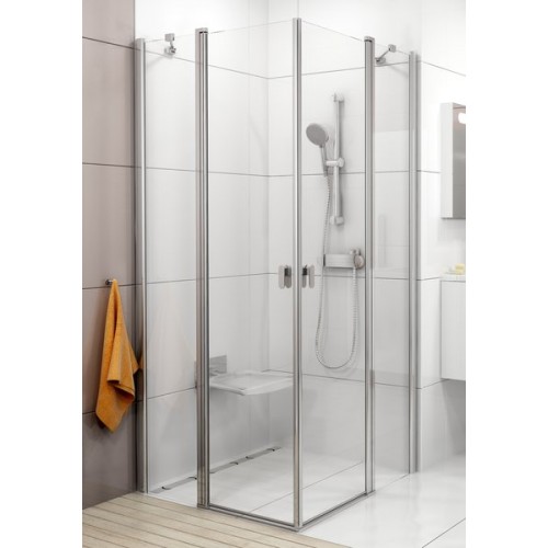 RAVAK CHROME CRV2-90 sprchové dvere,satin + Transparent 1QV70U00Z1