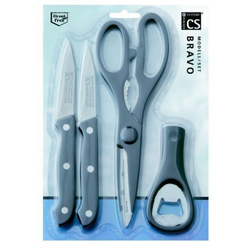 CS SOLINGEN Nôž, nožnice, otvárač sada 4 kusov CS-009441