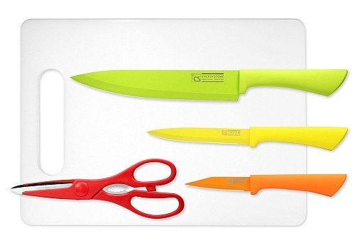 CS SOLINGEN Nôž s nepriľnavou čepeľou - sada s doskou 5 ks GOOD4U CS-035006