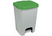 CURVER ESSENTIALS 20L Odpadkový kôš, sivý/zelený 00759-386