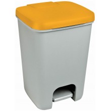 CURVER ESSENTIALS 20L Odpadkový kôš, sivý/žltý 00759-N04