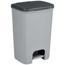 CURVER ESSENTIALS 40L Odpadkový kôš, antracit/silver 00760-686