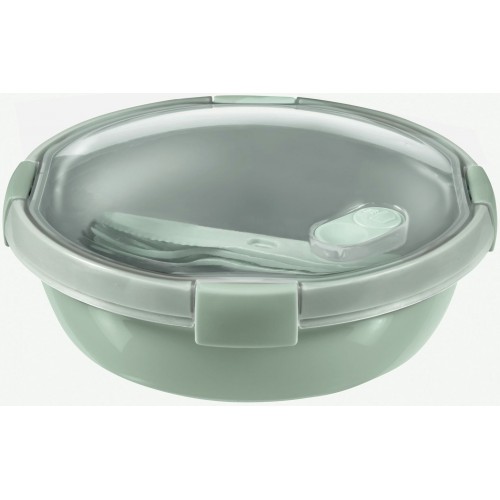 CURVER SMART TO GO 1L guľatá dóza s príborom 20x9cm zelená 00953-Q19