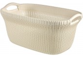 CURVER KNIT 40L Kôš na čistú bielizeň 60 x 27 x 39 cm, krémový 03677-X64