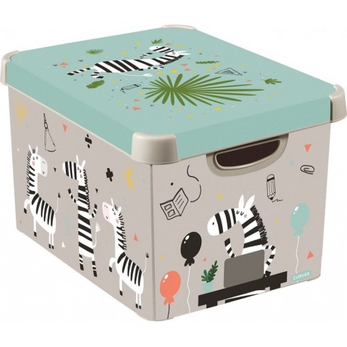 CURVER ZEBRA L úložný box 39,5 x 24 x 29,5 cm 04711-Z18