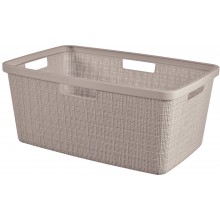 CURVER JUTE 46L Kôš na čistú bielizeň 59 x 39 x 26 cm, taupe 08091-308