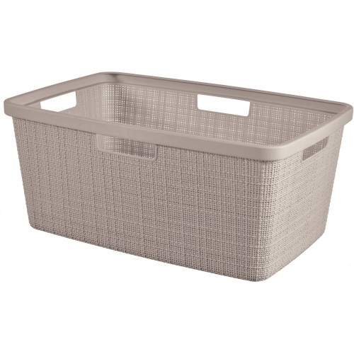 CURVER JUTE 46L Kôš na čistú bielizeň 59 x 39 x 26 cm, taupe 08091-308