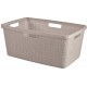 CURVER JUTE 46L Kôš na čistú bielizeň 59 x 39 x 26 cm, taupe 08091-308