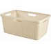 CURVER JUTE 46L Kôš na čistú bielizeň 59 x 39 x 26 cm, béžový 08091-885