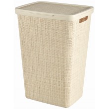 CURVER JUTE 58L Kôš na špinavú bielizeň 43 x 34 x 60 cm, béžový 08093-885