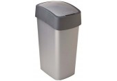 CURVER FLIP BIN 45L Odpadkový kôš 65,3 x 29,4 x 37,6 cm strieborná/sivá 02172-686