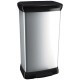 CURVER DECO BIN 50L Odpadkový kôš 39 x 29 x 73 cm strieborný 02162-582