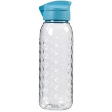 CURVER DOTS 0,45L Fľaša na pitie 20 x 6,4 cm transparentná/modrá 00280-284