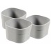 CURVER INFINITY DIVIDER XS set 3 organizátorov do zásuvky 8 x 8 x 5 cm sivá 01722-099