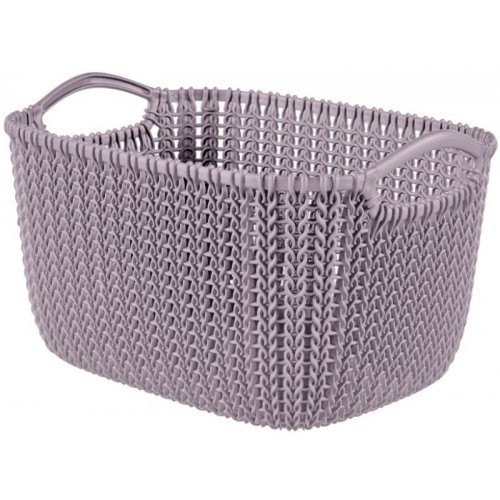 CURVER KNIT S 8L košík 30x22x17cm svetlo fialový 03674-X69 CURVER KNIT S 8L košík 30x22x17cm svetlo fialový 03674-X69