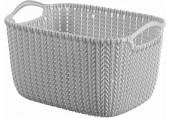 CURVER KNIT S 8L Košík 30 x 22 x 17 cm sivý 03674-099