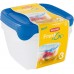 CURVER SET FRESH & GO 3x1,2L dózy transparentná/modrá 08560-139