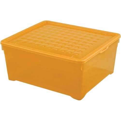 CURVER úložný box, 17 x 40 x 34 cm, 18 l, transparentná oranžová, 03002-250