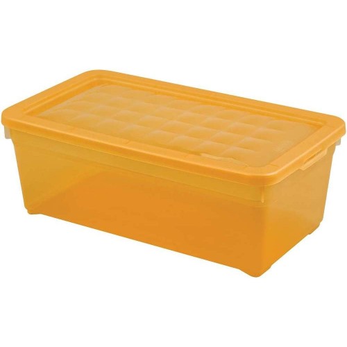 CURVER úložný box, 13 x 34 x 20 cm, 5,7 l, transparentná oranžová, 03003-250