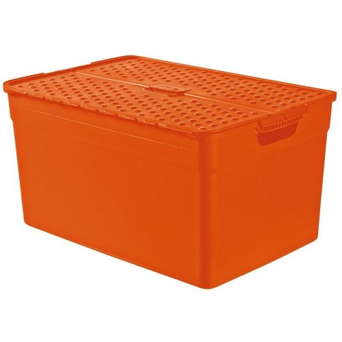 CURVER úložný box PIXXEL, 49,8 x 26 x 33,2 cm, 30l, oranžová, 03565-370