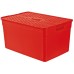 CURVER úložný box PIXXEL, 49,8 x 26 x 33,2 cm, 30l, tmavo červená, 03565-416