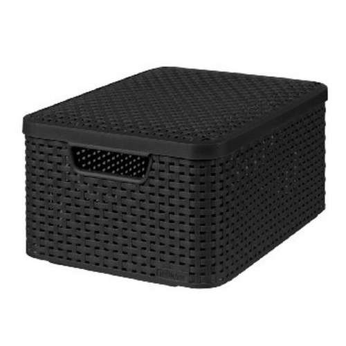 CURVER úložný box RATTAN M, 39,3 x 29,3 x 18,7 cm, čierna, 03618-308 CURVER úložný box RATTAN M, 39,3 x 29,3 x 18,7 cm, čierna, 03618-308