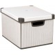 CURVER CLASSICO L box úložný dekoratívny 39,5 x 29,5 x 25 cm sivá/biela 04711-D41