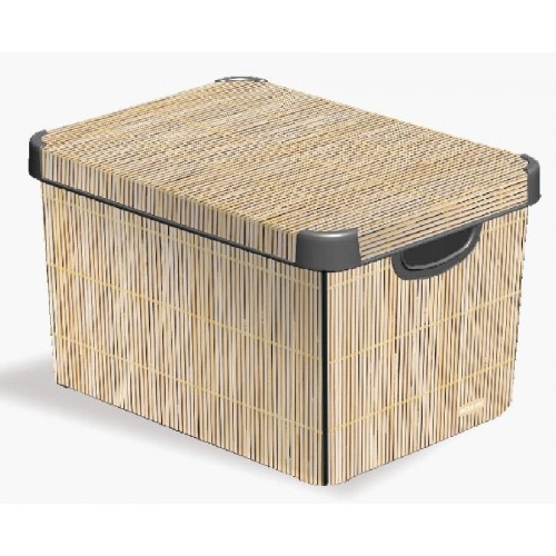 VÝPREDAJ CURVER box úložný dekoratívny L BAMBOO, 25 x 39,5 x 29,5 cm, POŠKODENIE V POPISE