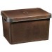 VÝPRODEJ CURVER box úložný dekorativní L LEATHER, hnědá, 04711-D12 poškrabany