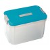 CURVER box úložný s vekom, 37x 22x 22,5 cm, 13,6 l, transparentný modrý, 05001-134