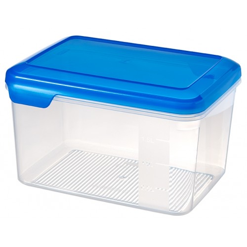 CURVER FLEXI CHEF dóza na potraviny, 12 x 20 x 15 cm, 2,4l, transparentná/modrá, 00389-281 CURVER FLEXI CHEF dóza na potraviny, 12 x 20 x 15 cm, 2,4l, transparentná/modrá, 00389-281