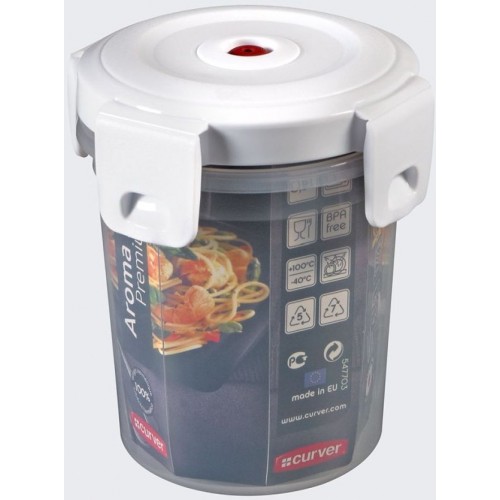 CURVER Potravinová dóza AromaFresh Premium, 10 x 10 x 12cm, 0,5l, transparentná, 00371-540
