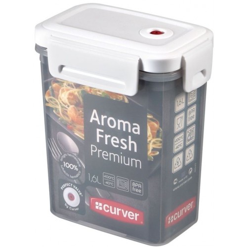 CURVER Potravinová dóza AromaFresh Premium, 10 x 15 x 18cm, 1,6l, transparentná, 00374-540