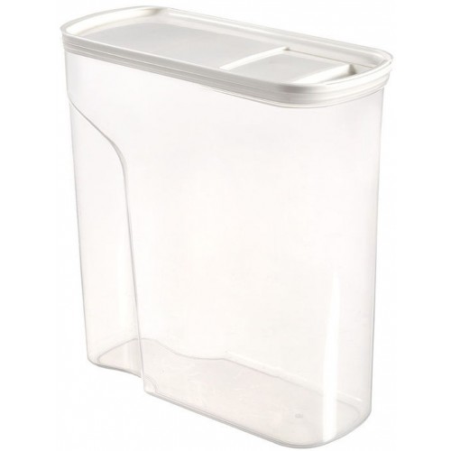 CURVER Dóza na potraviny, 19,3 x 8,7 x 20,6 cm, 2 l, transparentná/biela 04346-129