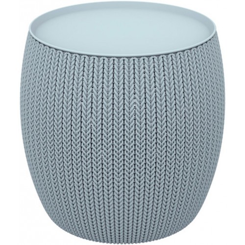 KETER KNIT stolík s úložným priestorom, 40,6 x 40,6 x 41,4 cm, modrá 17203083