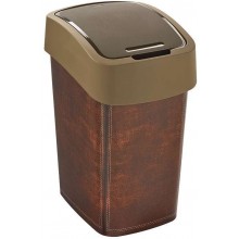 CURVER FLIP BIN LEATHER 25L Odpadkový kôš 47 x 26 x 34 cm hnedý 02171-L13