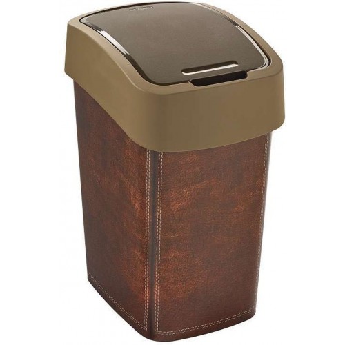 CURVER FLIP BIN LEATHER 25L Odpadkový kôš 47 x 26 x 34 cm hnedý 02171-L13