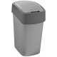 CURVER FLIP BIN 25L Odpadkový kôš 47 x 26 x 34 cm strieborná/sivá 02171-686