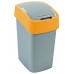 CURVER FLIP BIN 10L Odpadkový kôš 35 x 18,9 x 23,5 cm strieborná/žltá 02170-535