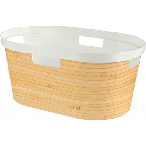 CURVER INFINITY 39L Kôš na čistú bielizeň 58,5 x 38,5 x 26,5 cm bambus 04762-B45 CURVER INFINITY 39L Kôš na čistú bielizeň 58,5 x 38,5 x 26,5 cm bambus 04762-B45