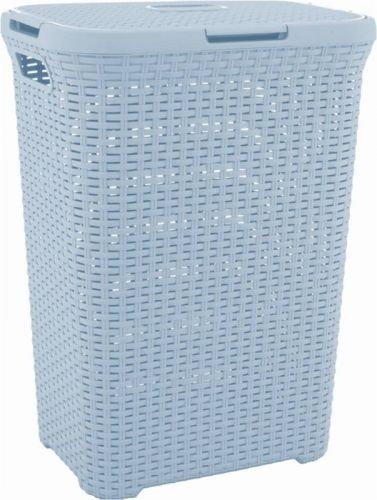 CURVER Kôš na špinavú bielizeň RATTAN, 61,5 x 26,5 x 44,8 cm, 40 l, svetlo modrý, 00709-17 CURVER Kôš na špinavú bielizeň RATTAN, 61,5 x 26,5 x 44,8 cm, 40 l, svetlo modrý, 00709-17