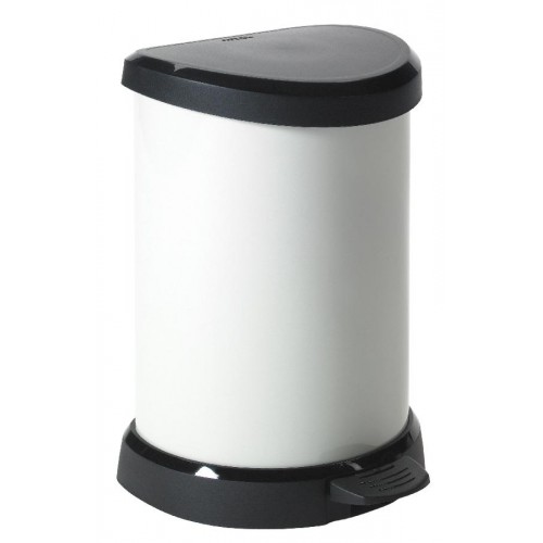 CURVER Odpadkový kôš Decobin Pedal, 44,8 x 30,8 x 28,1 cm, 20 l, krémový, 02120-930