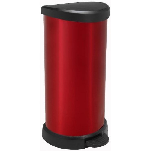 CURVER Odpadkový kôš Decobin Pedal, 68 x 34,9 x 28,2 cm, 40 l, červený, 02150-931