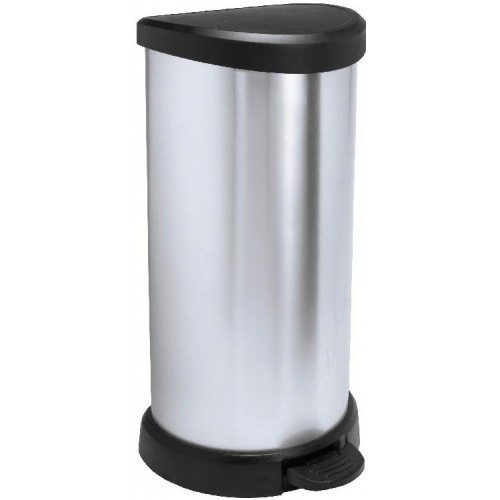 CURVER DECO BIN 40L Odpadkový kôš 30,9 x 34,9 x 69,7 cm strieborný 02150-582