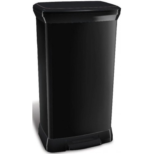 CURVER Odpadkový kôš Decobin Pedal, 73 x 39 x 29 cm, 50 l, čierny, 02162-929