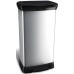 CURVER DECO BIN 50L Odpadkový kôš 39 x 29 x 73 cm strieborný 02162-582