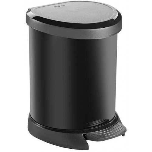 CURVER Odpadkový kôš Decobin Pedal, 27,7 x 24,6 x 21 cm, 5 l, čierny, 02160-571