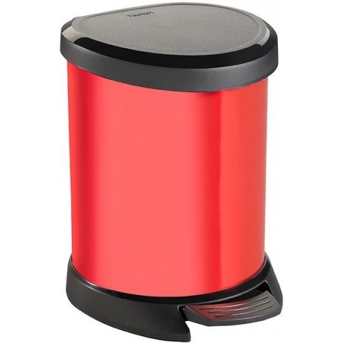 CURVER Odpadkový kôš Decobin Pedal, 27,7 x 24,6 x 21 cm, 5 l, červený, 02160-693